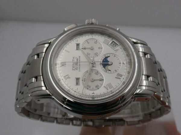Zenith El Primero Chronomaster Triple Date Moonphases TOP CONDITION Automatico Acciaio BRACCIALATO 02.0240.410