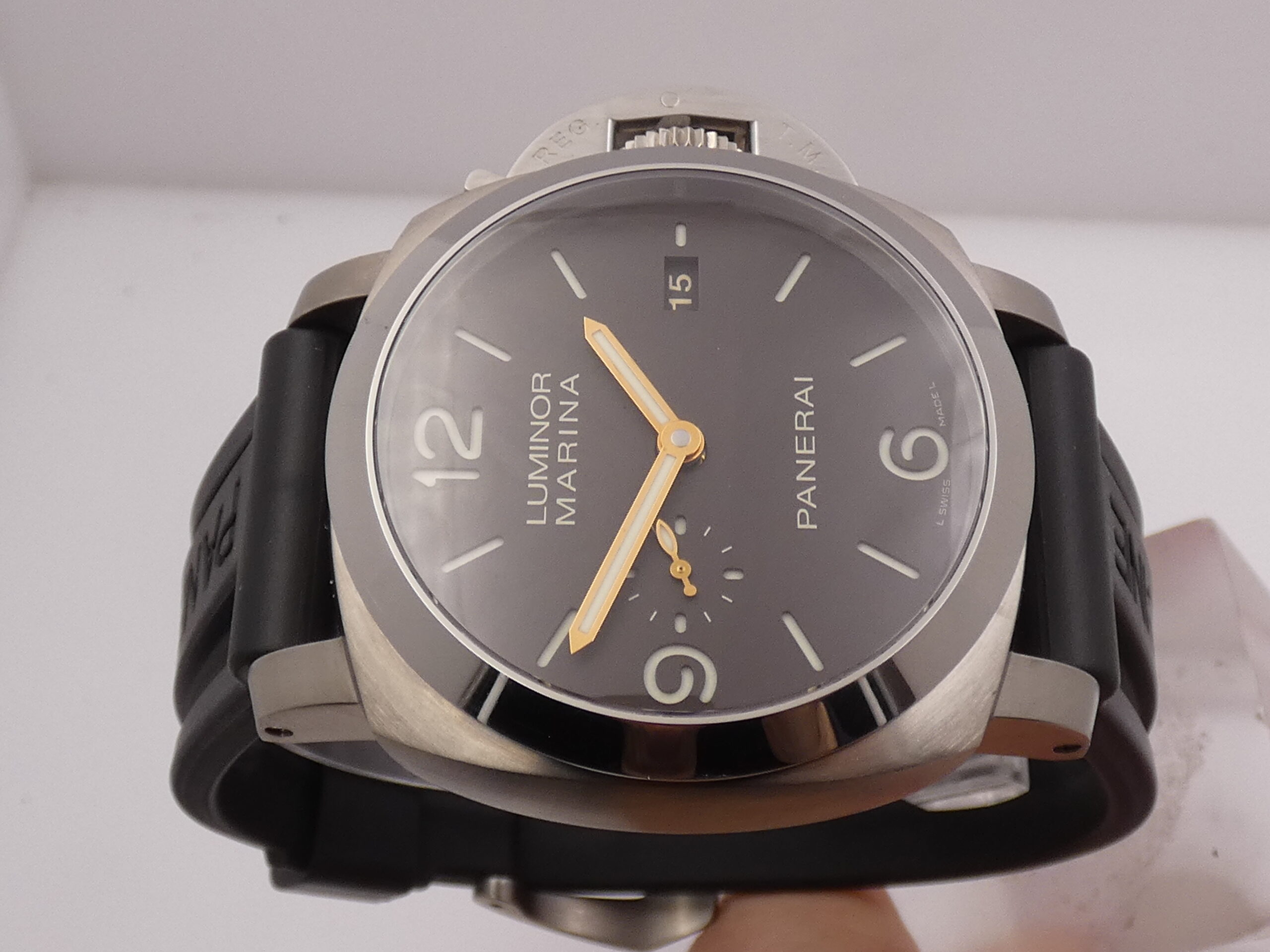 Panerai Luminor Marina 1950 3 Days Automatico TABACCO DIAL PAM00351 Titanio BOX&PAPERS Anno 2015 OP6898 LIMITED EDITION 1200pz AL MONDO