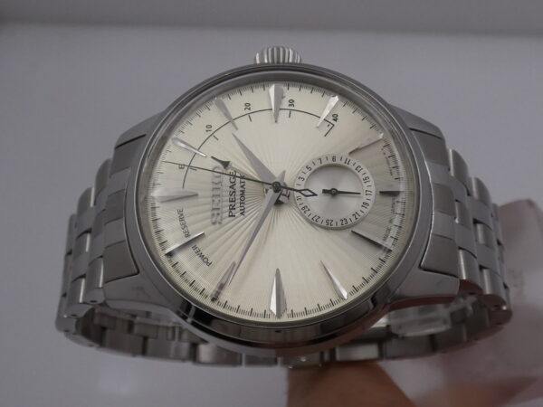 Seiko Presage Power Reserve SUNBRUST DIAL BOX&PAPERS Anno 2019 Automatico Acciaio Braccialato