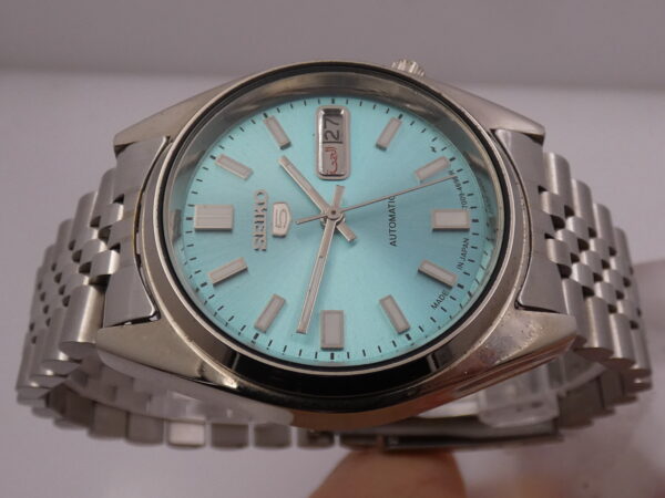 Seiko 5 Sports Day-Date Vintage ICE BLUE DIAL With BOX Anni 70's Automatico Acciaio Jubilee