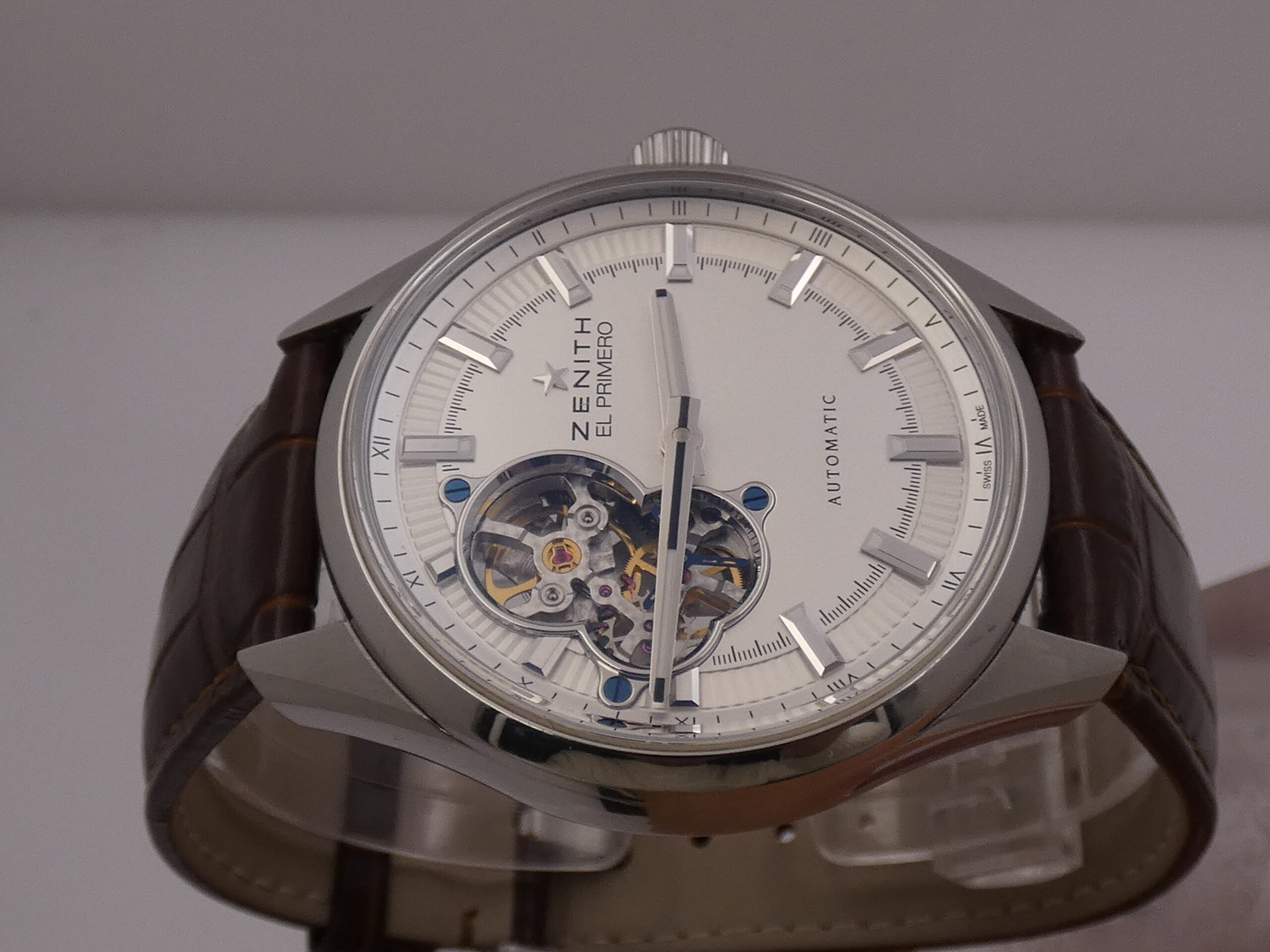 Zenith El Primero Synopsis Open Hearth TOP CONDITION WITH PAPERS Automatico Acciaio 03.2170.4613