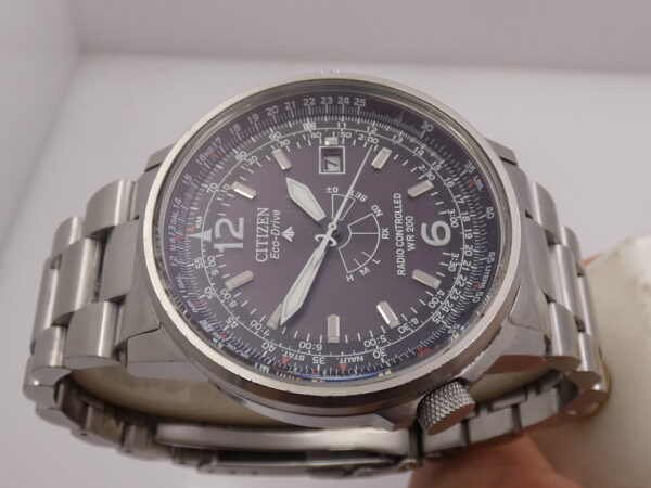 Citizen Promaster Pilot Eco-Drive RadioControlled Calendario Perpetuo Accaio Anni 2000's Ref. AS2020-53E