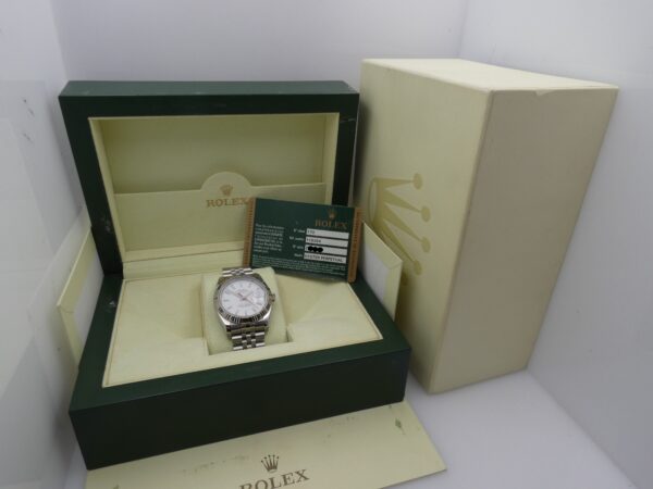 Rolex Datejust Turn-O-Graph 116264 RRR TOP CONDITION Ghiera Oro Bianco 18Kt BOX&PAPERS ITALIA MAI LUCIDATO Automatico Anno 2008 Bracciale Jubilee