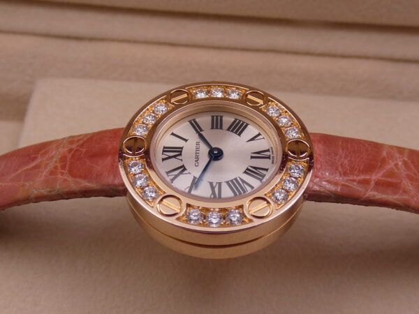 Cartier Love Lady 2977 Factory Diamonds Bezel Oro Rosa 18Kt WITH PAPERS Anno 2008 WE800631