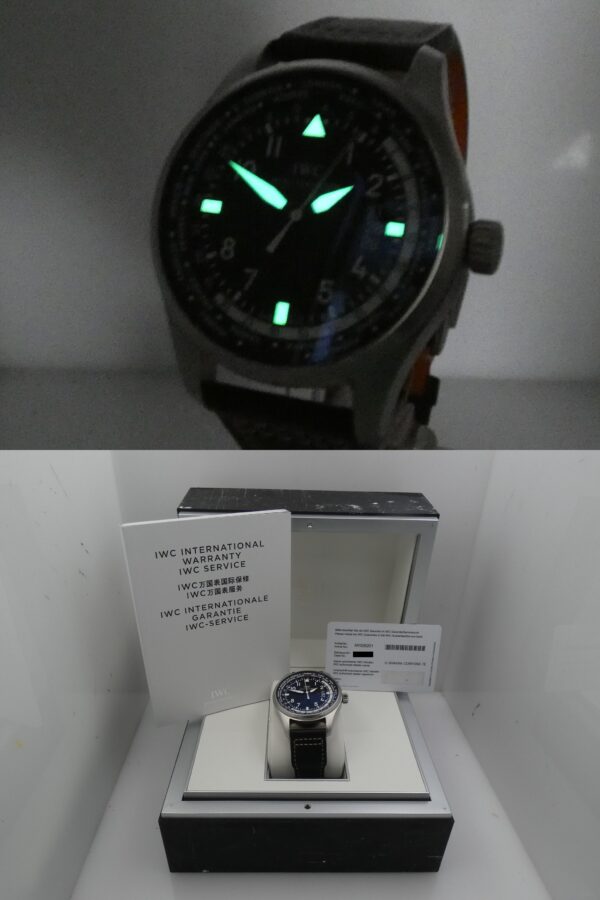 IWC Pilot Worldtimer IW3262 BOX&PAPERS Cinturino Santoni Automatico Acciaio Anni 2012 - 2016