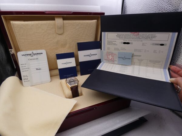 Ulysse Nardin Michelangelo Gigante Chronometer Power Reserve N.O.S. Oro Rosa 18Kt BOX PAPERS & C.O.S.C. Automatico New Old Stock