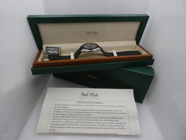 Paul Picot Army Time Flyingstar 9153 BOX PAPERS & TAG PRICE ANNO 2023 Automatico Acciaio