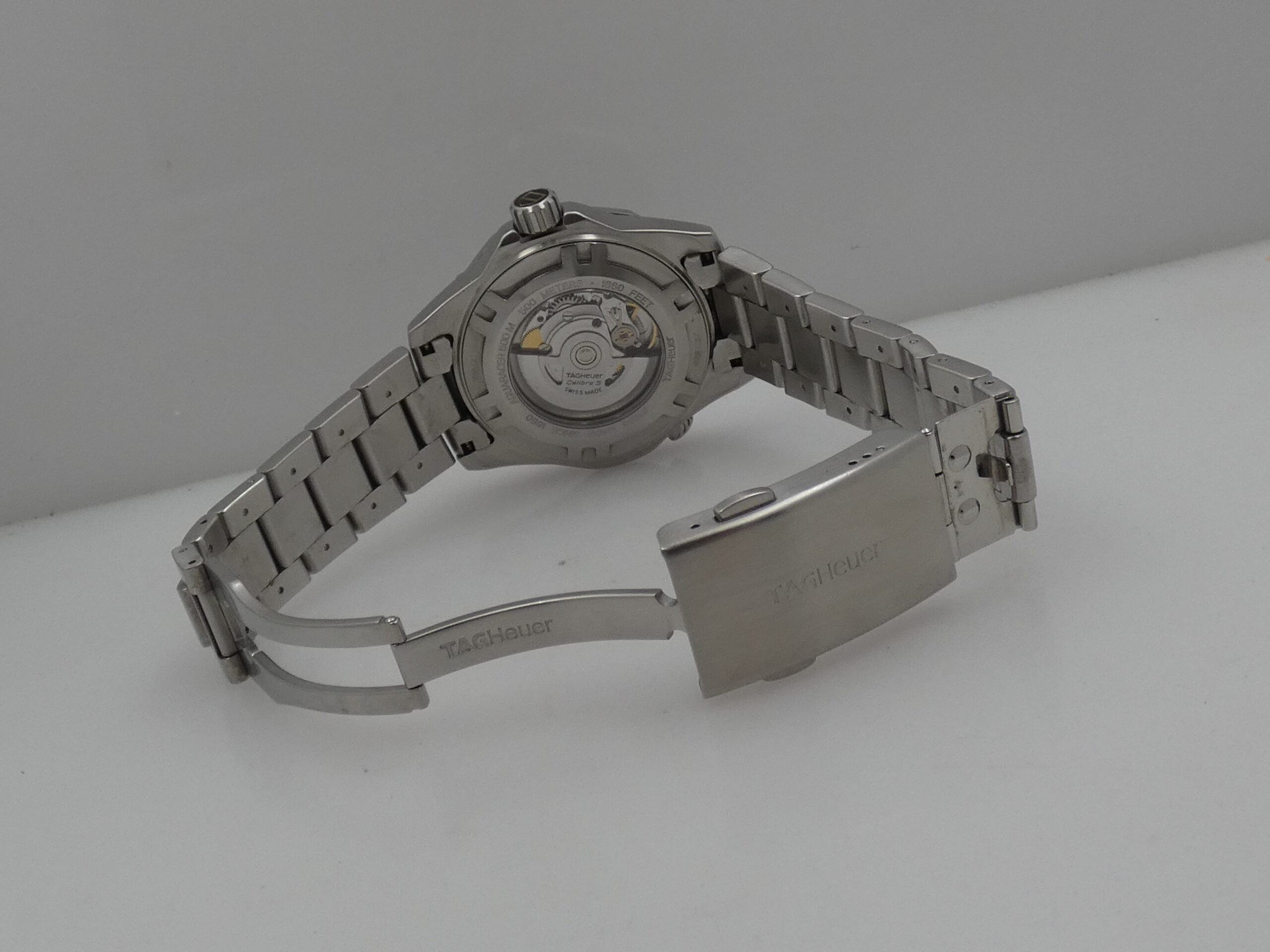 TAG Heuer Aquaracer 500M Calibre 5 WAJ2110 Automatico Anni 2000's Acciaio Braccialato - immagine 12