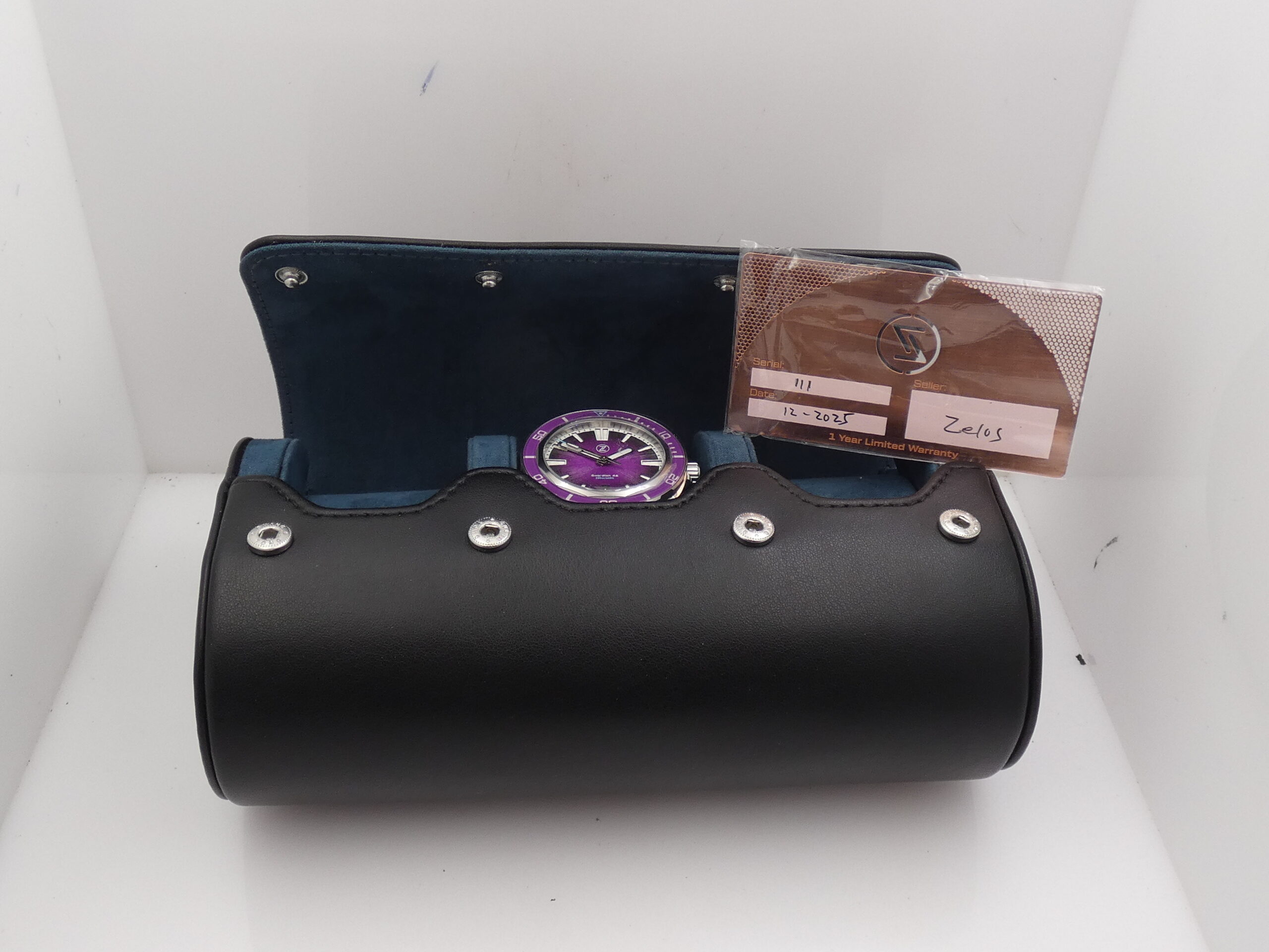 Zelos Swordfish 42 200m LIKE NEW BOX&PAPERS Dicembre 2025 PURPLE DIAL & BEZEL Acciaio Braccialato Limited Edition 150pz al MONDO - immagine 11