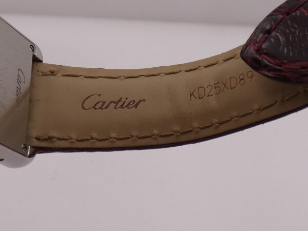 Cartier Tank Solo 3170 - W5200005 For Ladies Cinturino Originale In Pelle Acciaio