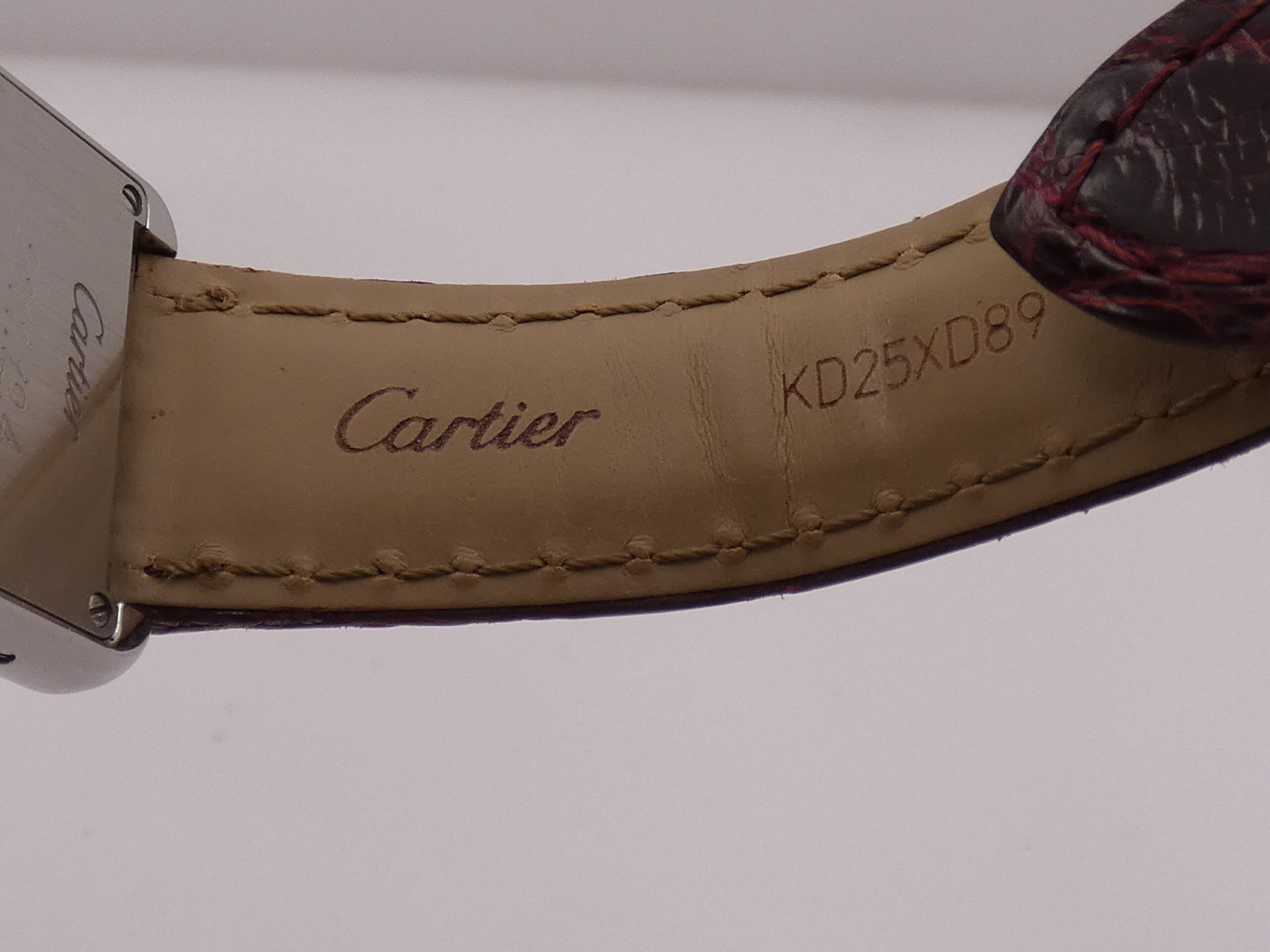 Cartier Tank Solo 3170 - W5200005 For Ladies Cinturino Originale In Pelle Acciaio - immagine 12