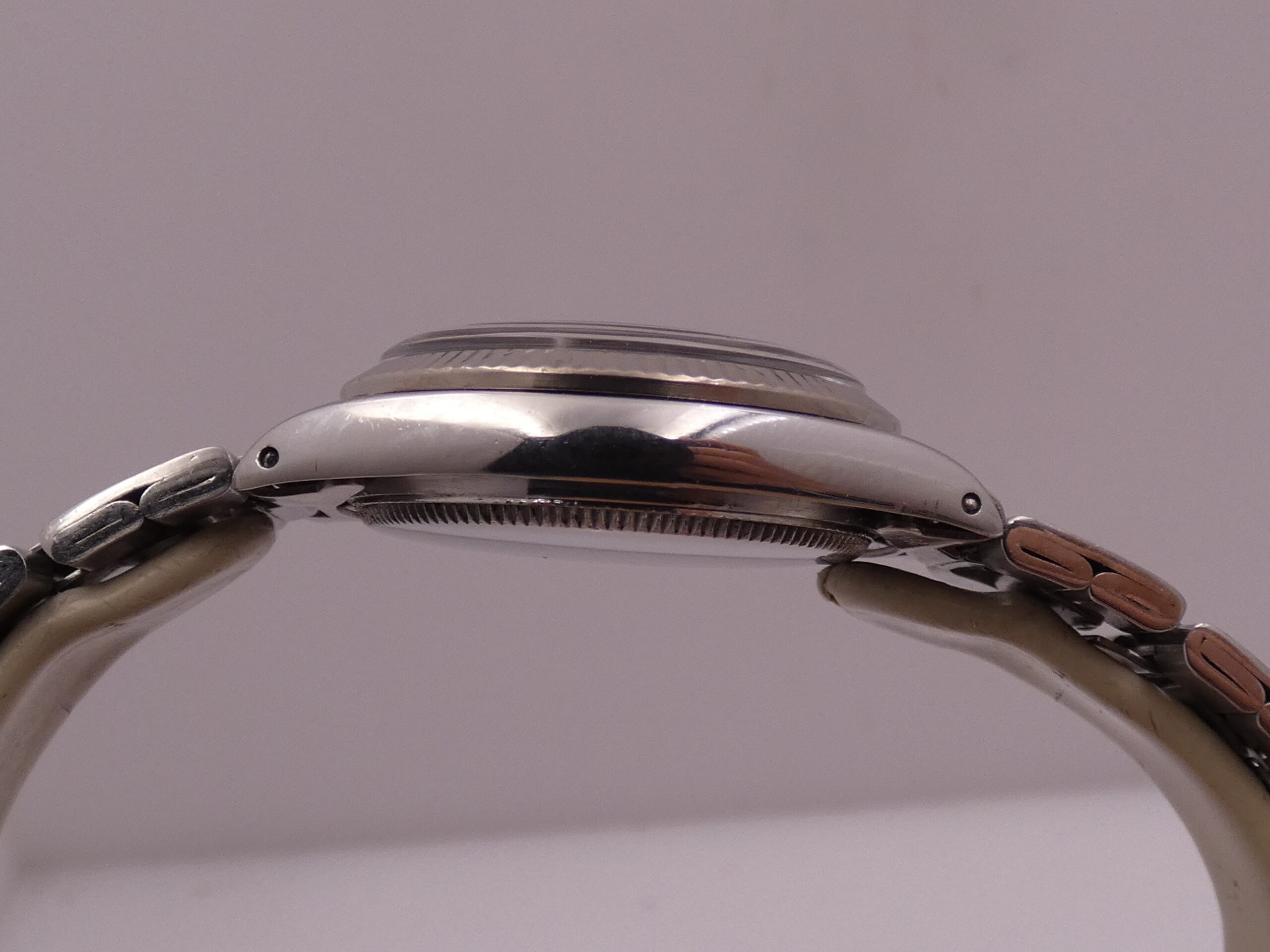 Rolex Oyster Perpetual 31 MID-SIZE 6548 Ghiera Oro Bianco 18Kt ANNO 1964 Automatico Bracciale Oyster for Ladies Rotore a Farfalla Acciaio - immagine 13