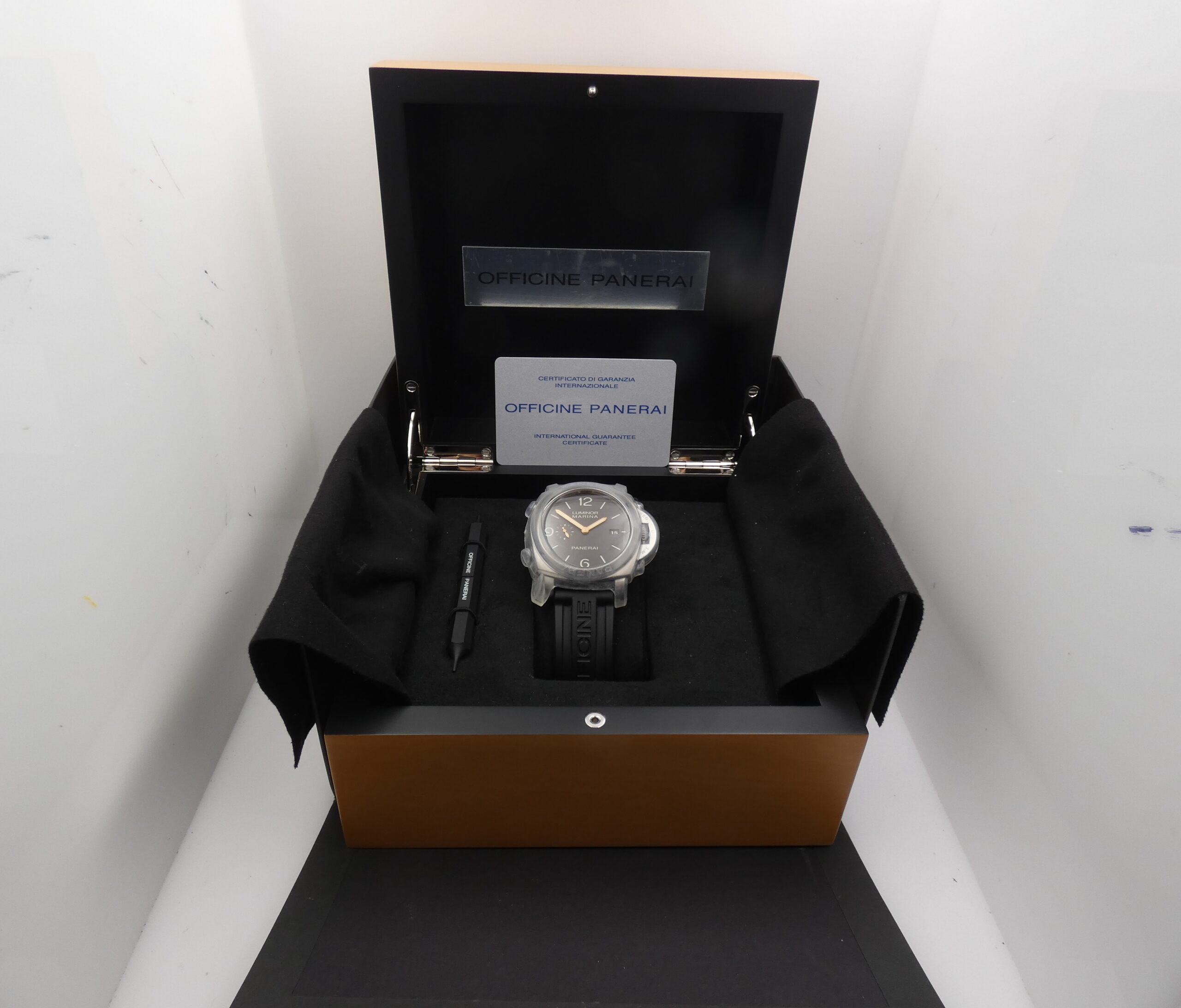 Panerai Luminor Marina 1950 3 Days Automatico TABACCO DIAL PAM00351 Titanio BOX&PAPERS Anno 2015 OP6898 LIMITED EDITION 1200pz AL MONDO - immagine 13