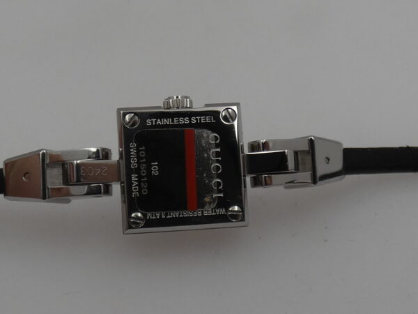 Gucci G Mini Lady 102 N.O.S. Full Pavè Diamonds Dial BOX&PAPERS New Old Stock Stainless Steel