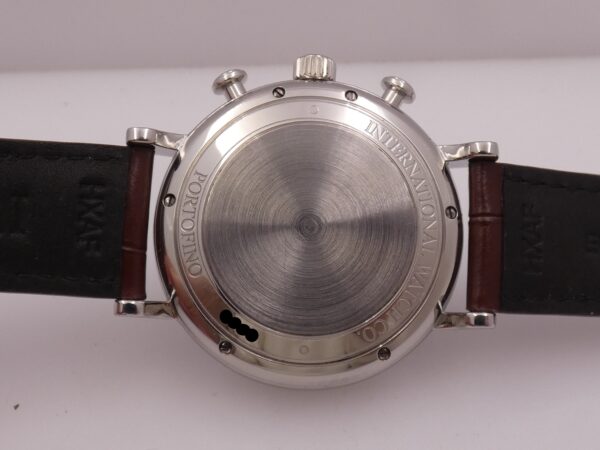 Cronografo IWC Portofino Day-Date IW3910 Leaf Hands Black Dial Automatico Acciaio