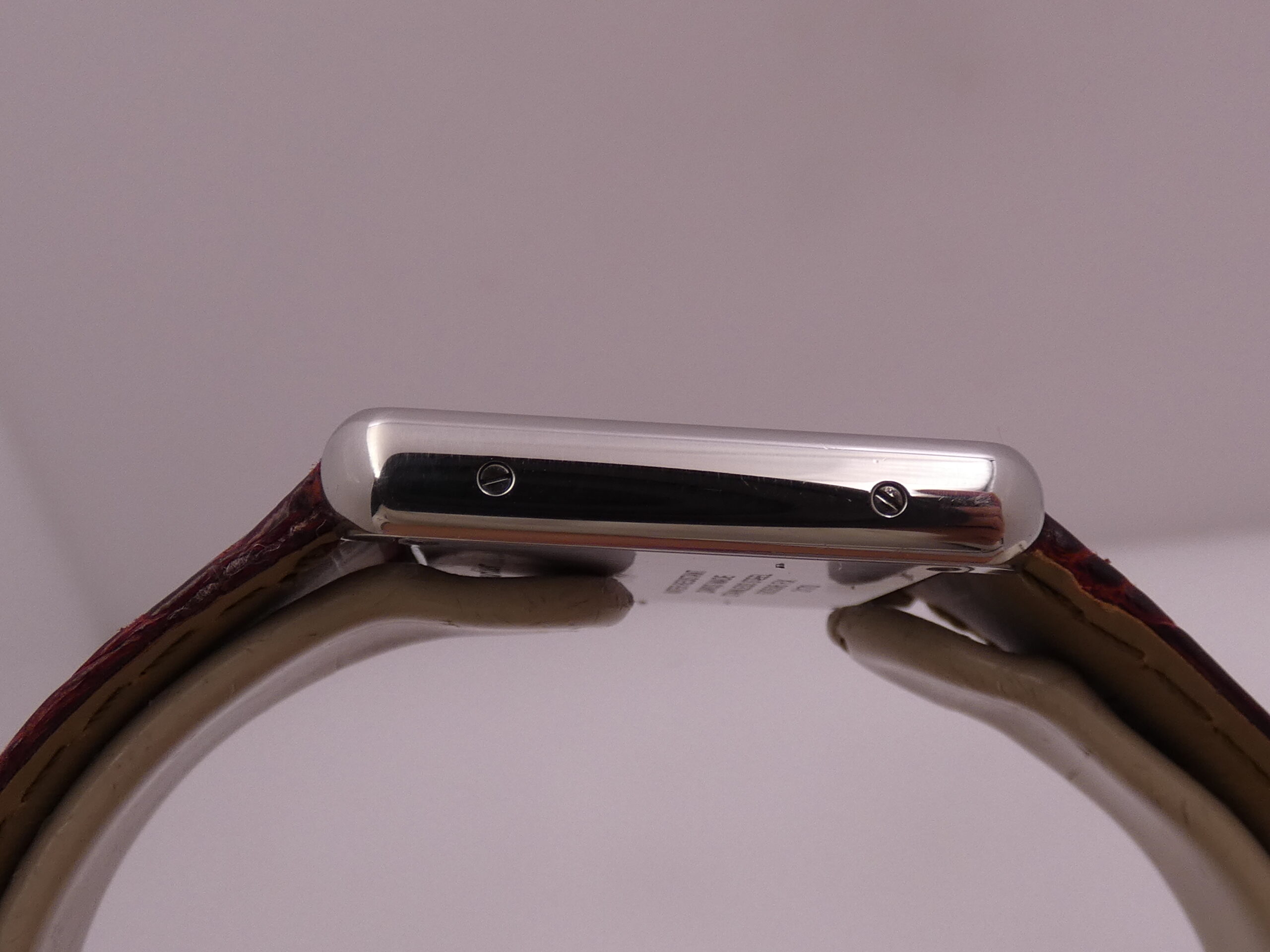 Cartier Tank Solo 3170 - W5200005 For Ladies Cinturino Originale In Pelle Acciaio - immagine 15