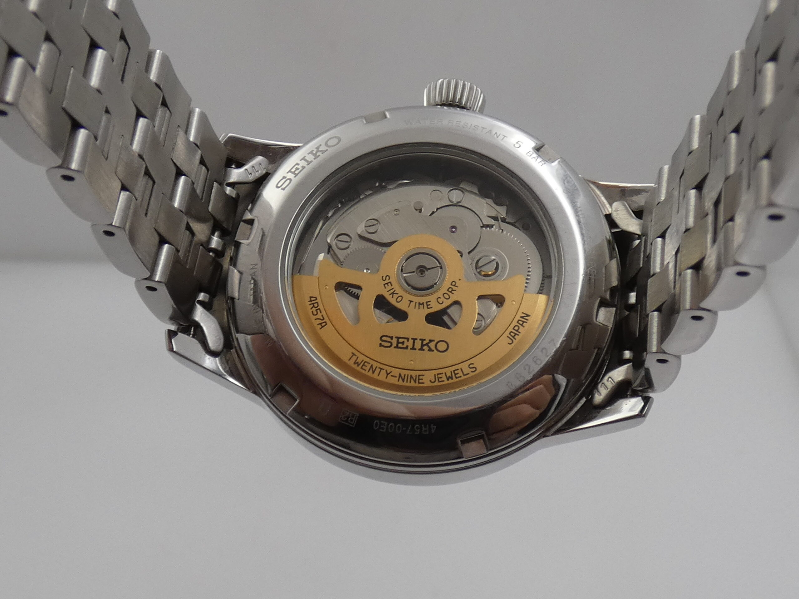 Seiko Presage Power Reserve SUNBRUST DIAL BOX&PAPERS Anno 2019 Automatico Acciaio Braccialato - immagine 16