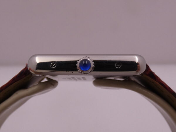 Cartier Tank Solo 3170 - W5200005 For Ladies Cinturino Originale In Pelle Acciaio