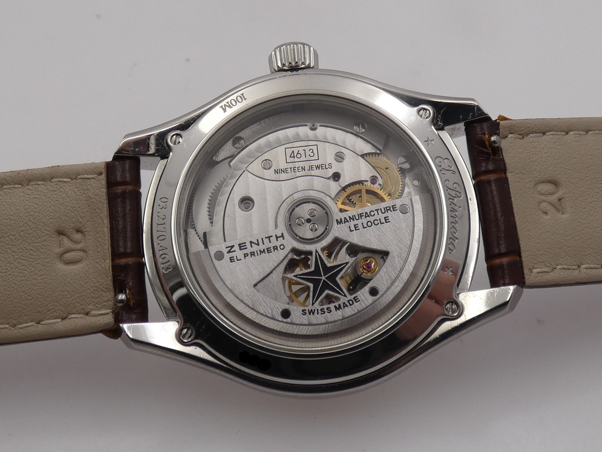Zenith El Primero Synopsis Open Hearth TOP CONDITION WITH PAPERS Automatico Acciaio 03.2170.4613 - immagine 17