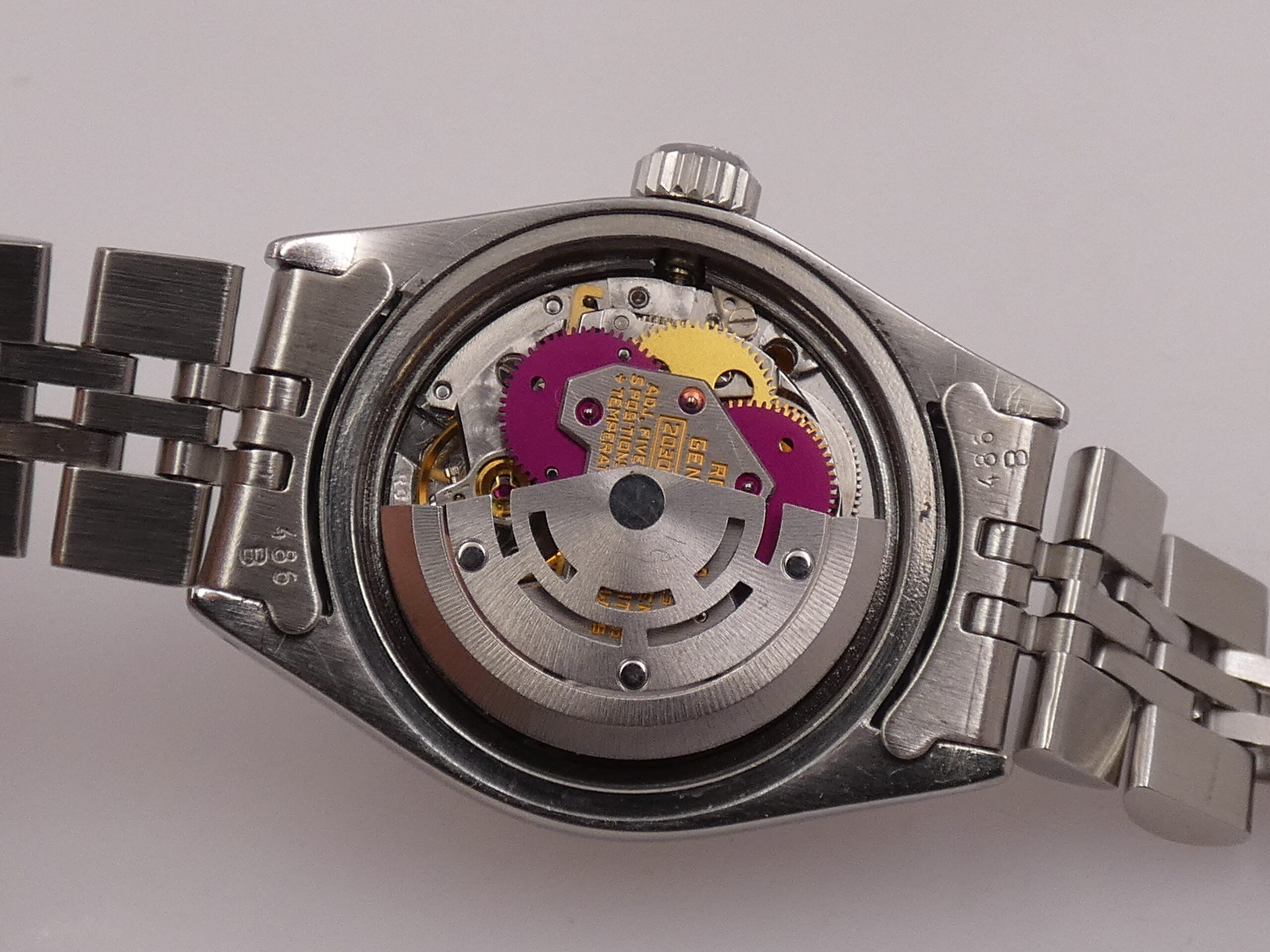 Rolex Lady-Datejust 6916 26mm Bracciale JUBILEE Anno 1977 Blue Soleil Dial Automatico Acciaio - immagine 17