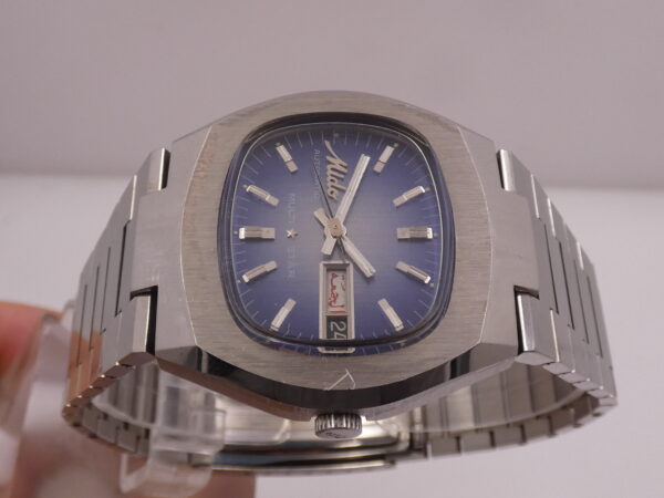 Mido Multi Star TV Screen 1879 Automatico Day-Date Blue Degradè Dial ANNI 70's