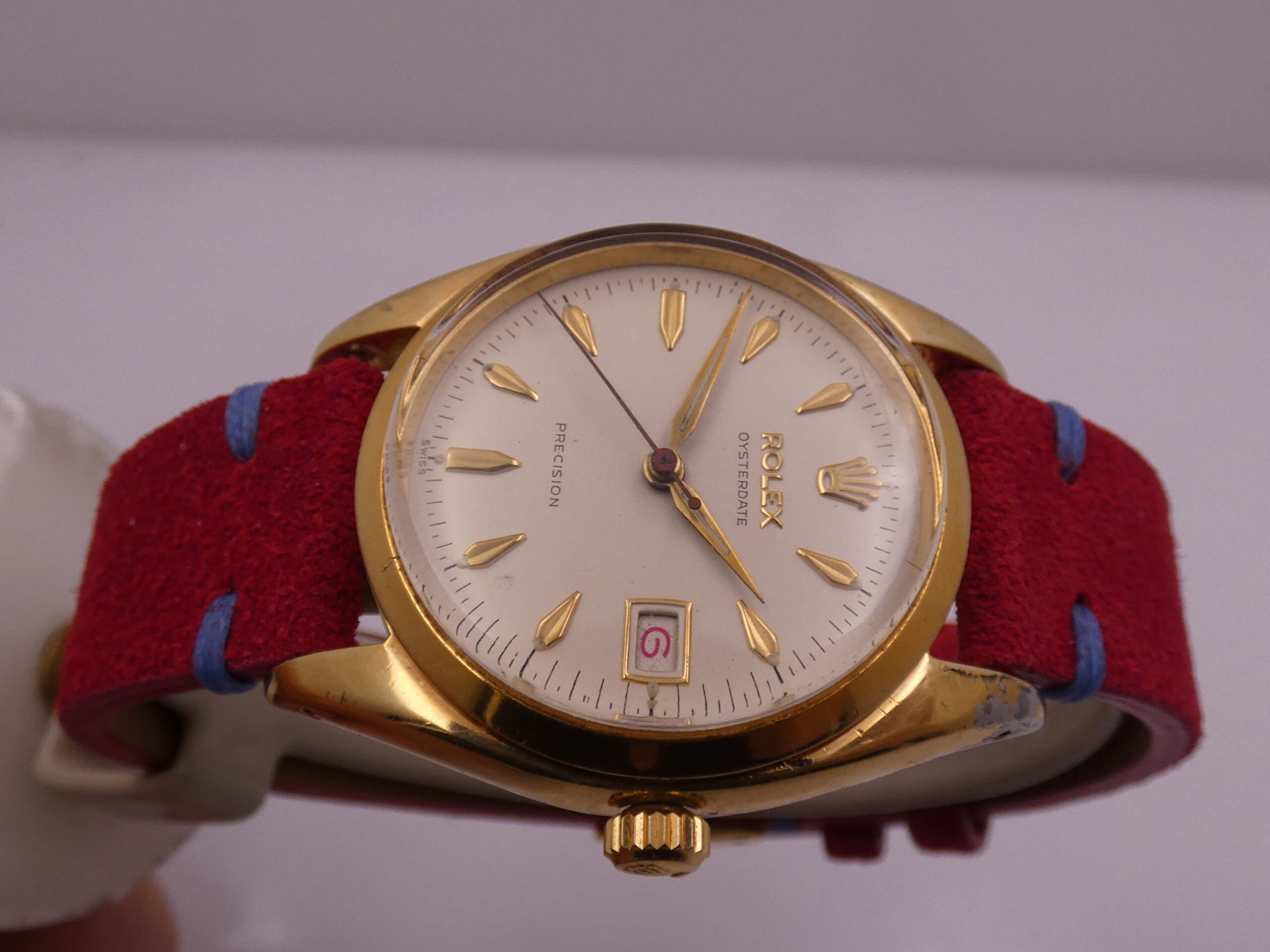 Rolex Oysterdate Precision Roulette 6494 18Kt G.F. FROM 1956 Carica Manuale Vintage - immagine 3