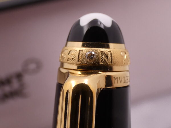 Penna Montblanc Meisterstück Gold-Coated Classique 18Kt G.F. Diamond & M.O.P. Pen Head WITH BOX Anno 1999 Edizione Speciale 75° Anniversario