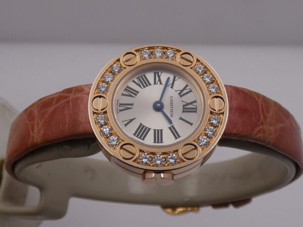 Cartier Love Lady 2977 Factory Diamonds Bezel Oro Rosa 18Kt WITH PAPERS Anno 2008 WE800631