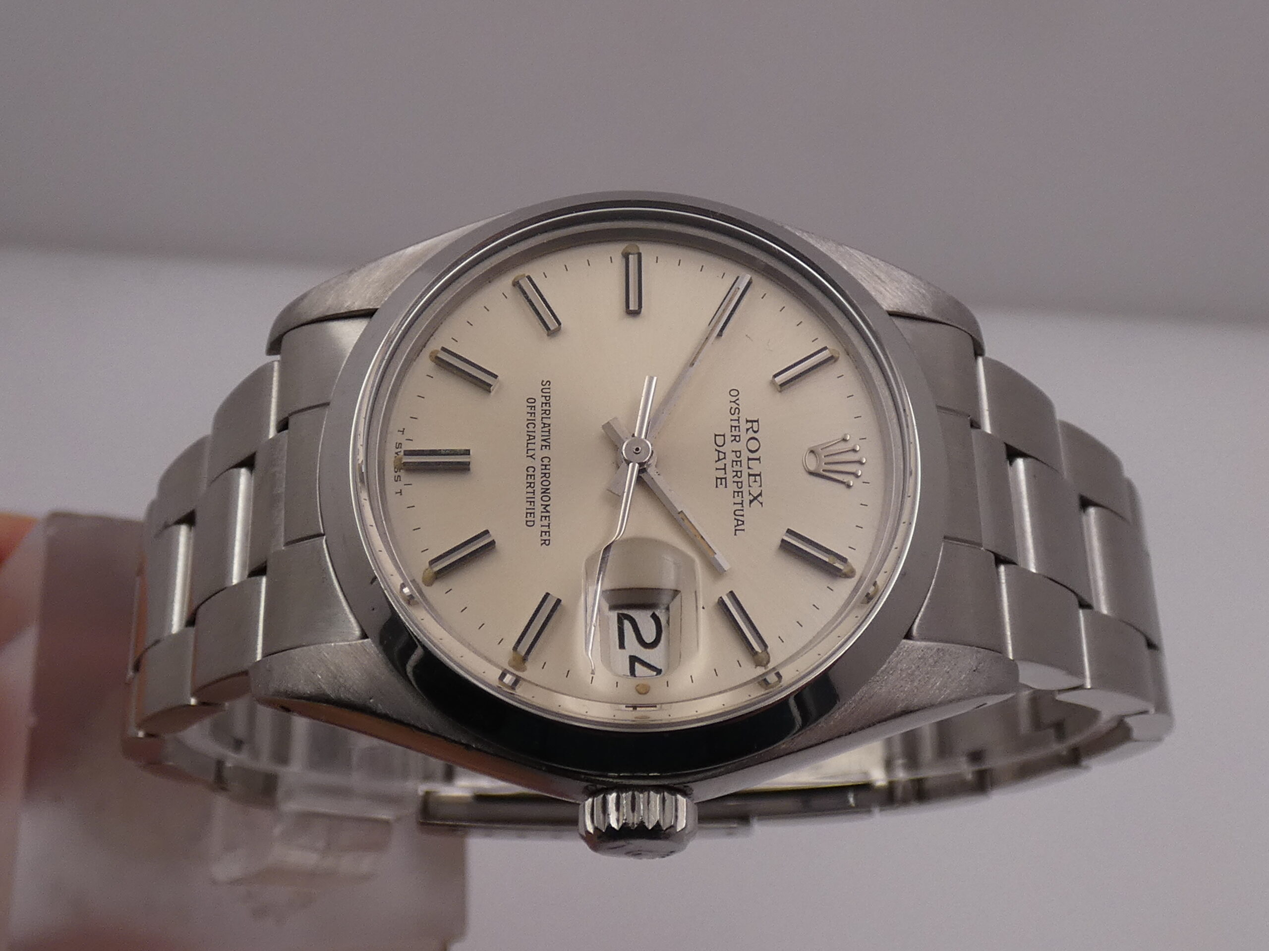 Rolex Oyster Perpetual Date 1500 ANNO 1979 Automatico Bracciale Oyster Acciaio - immagine 3