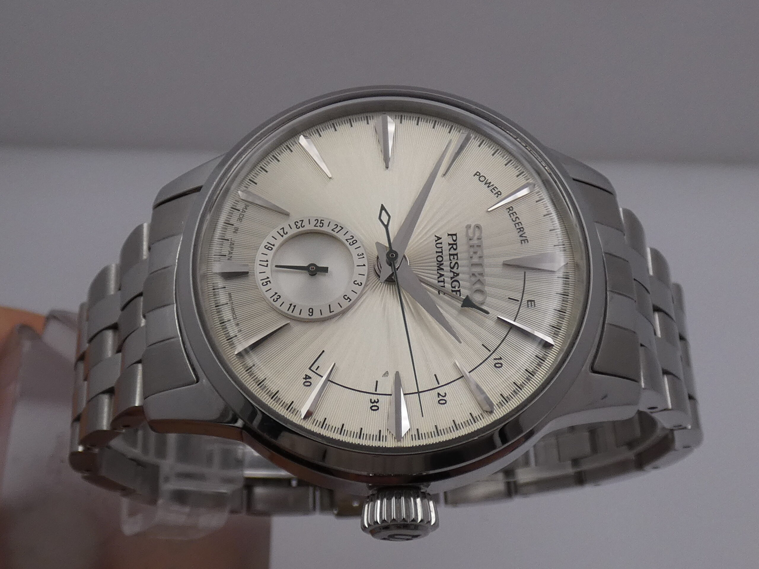 Seiko Presage Power Reserve SUNBRUST DIAL BOX&PAPERS Anno 2019 Automatico Acciaio Braccialato - immagine 3