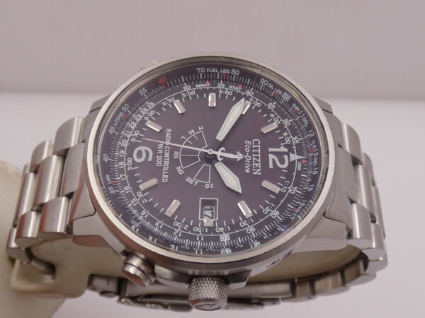 Citizen Promaster Pilot Eco-Drive RadioControlled Calendario Perpetuo Accaio Anni 2000's Ref. AS2020-53E