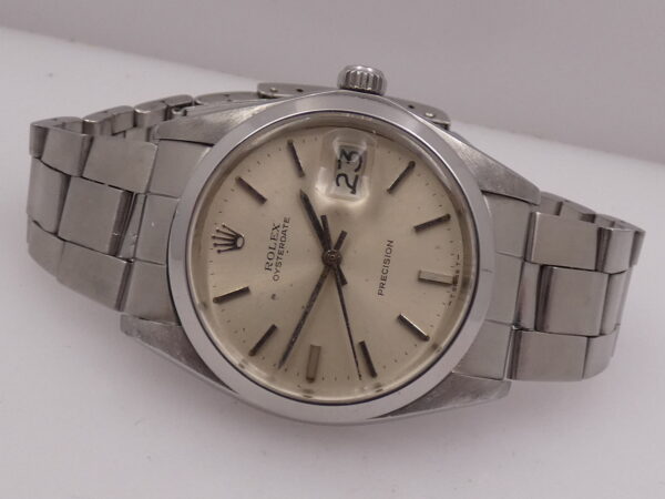 Rolex Oysterdate Precision 6694 ANNO 1975 BRACCIALE Oyster Carica Manuale Calibro 1225 Vintage
