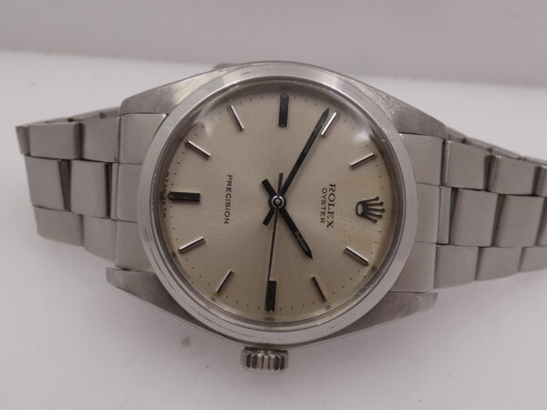 Rolex Oyster Precision 6426 Carica Manuale ANNO 1974 Argentè Soleil Dial Bracciale Oyster Vintage