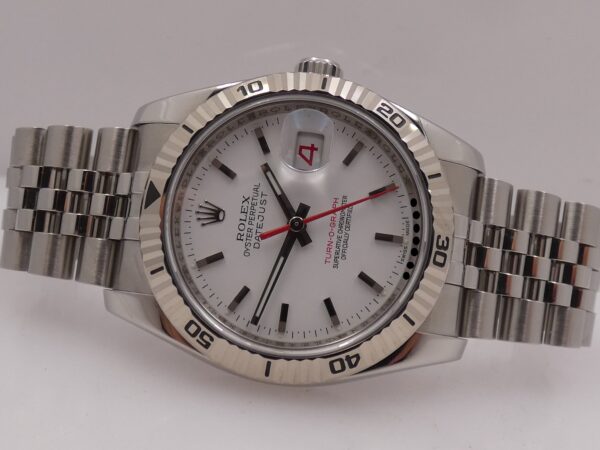 Rolex Datejust Turn-O-Graph 116264 RRR TOP CONDITION Ghiera Oro Bianco 18Kt BOX&PAPERS ITALIA MAI LUCIDATO Automatico Anno 2008 Bracciale Jubilee