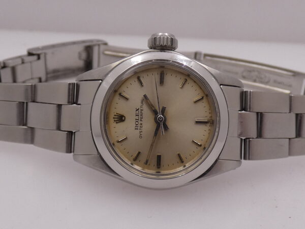 Rolex Oyster Perpetual Lady 6618 24mm ANNO 1969 Automatico Acciaio Bracciale Oyster