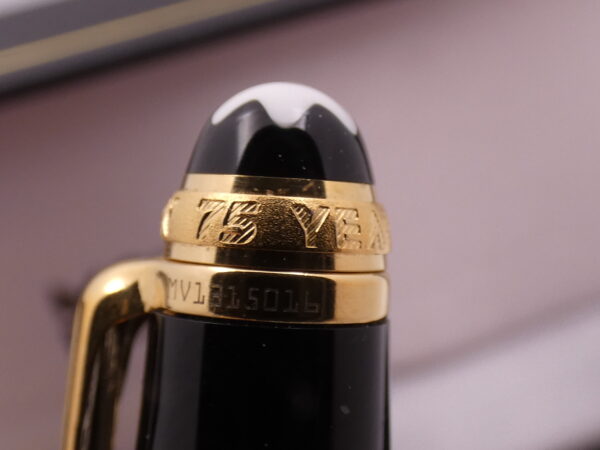 Penna Montblanc Meisterstück Gold-Coated Classique 18Kt G.F. Diamond & M.O.P. Pen Head WITH BOX Anno 1999 Edizione Speciale 75° Anniversario