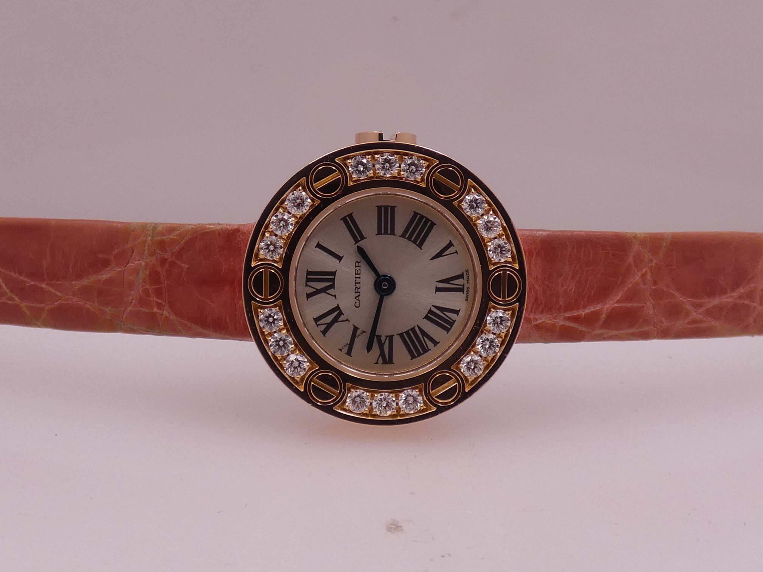 Cartier Love Lady 2977 Factory Diamonds Bezel Oro Rosa 18Kt WITH PAPERS Anno 2008 WE800631 - immagine 4