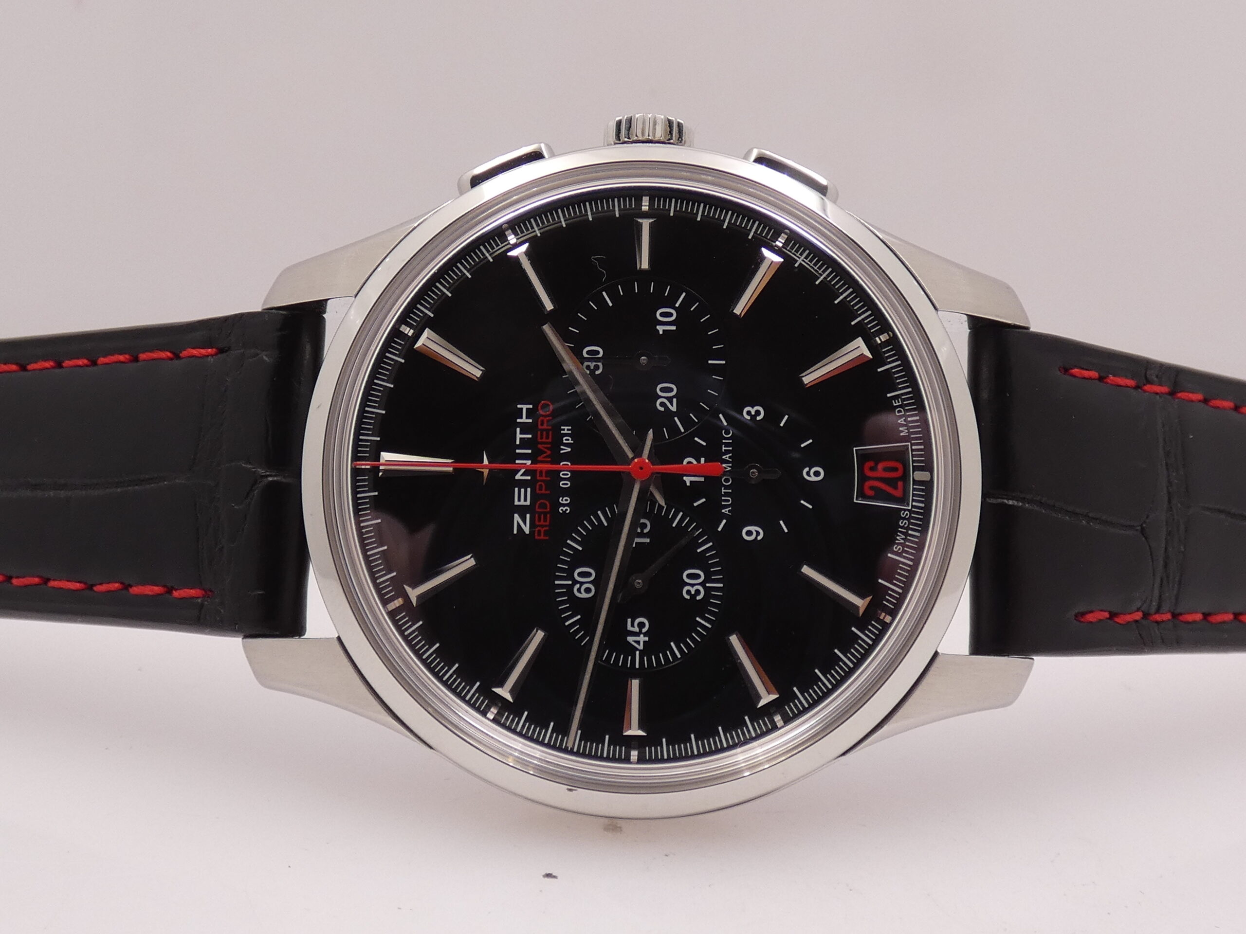 Cronografo Zenith Captain Red Primero 03.2115.400 BOX&PAPERS LIMITED EDITION 500 pezzi al MONDO Automatico Acciaio - immagine 4