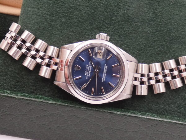 Rolex Lady-Datejust 6916 26mm Bracciale JUBILEE Anno 1977 Blue Soleil Dial Automatico Acciaio