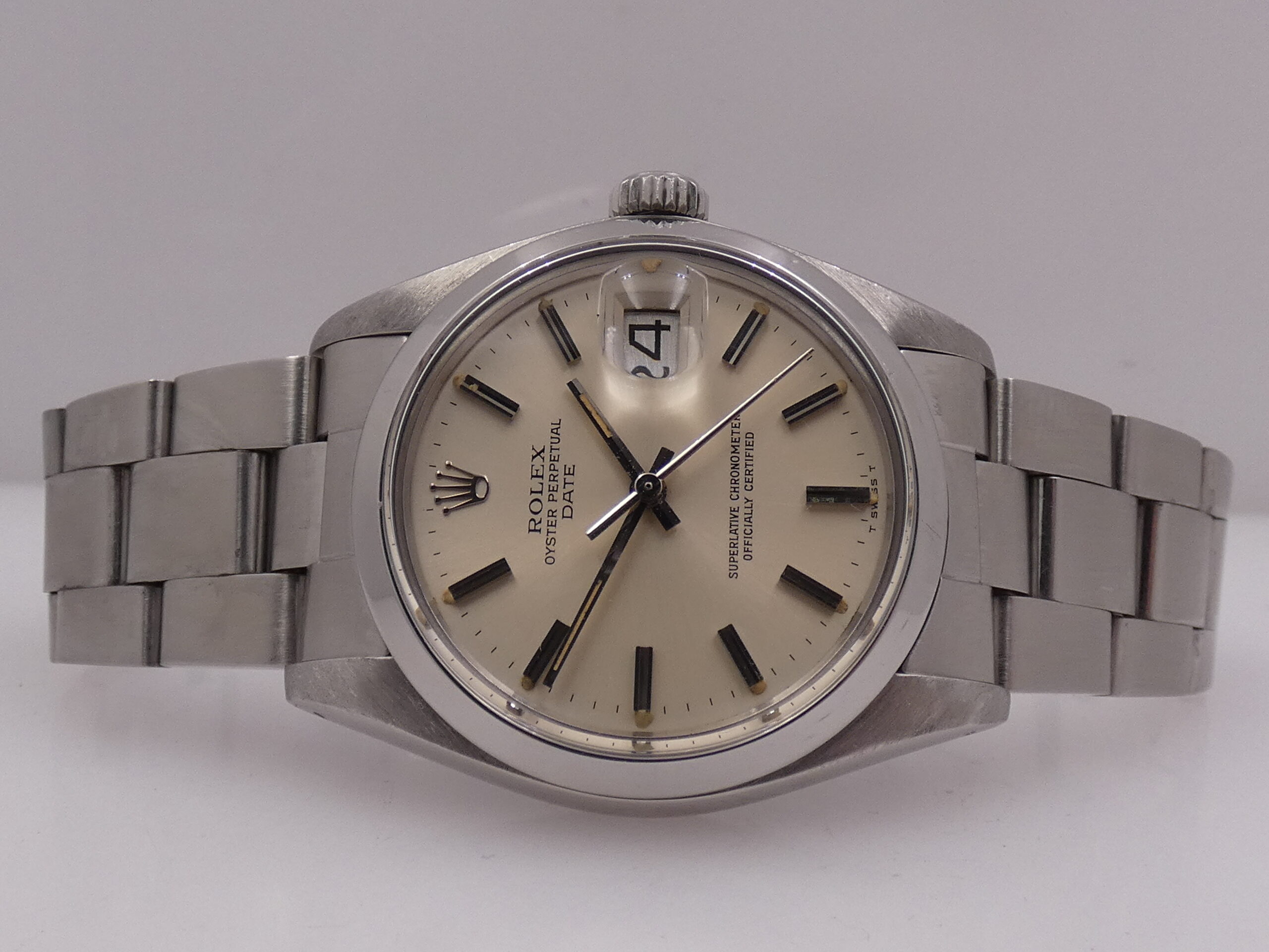 Rolex Oyster Perpetual Date 1500 ANNO 1979 Automatico Bracciale Oyster Acciaio - immagine 4