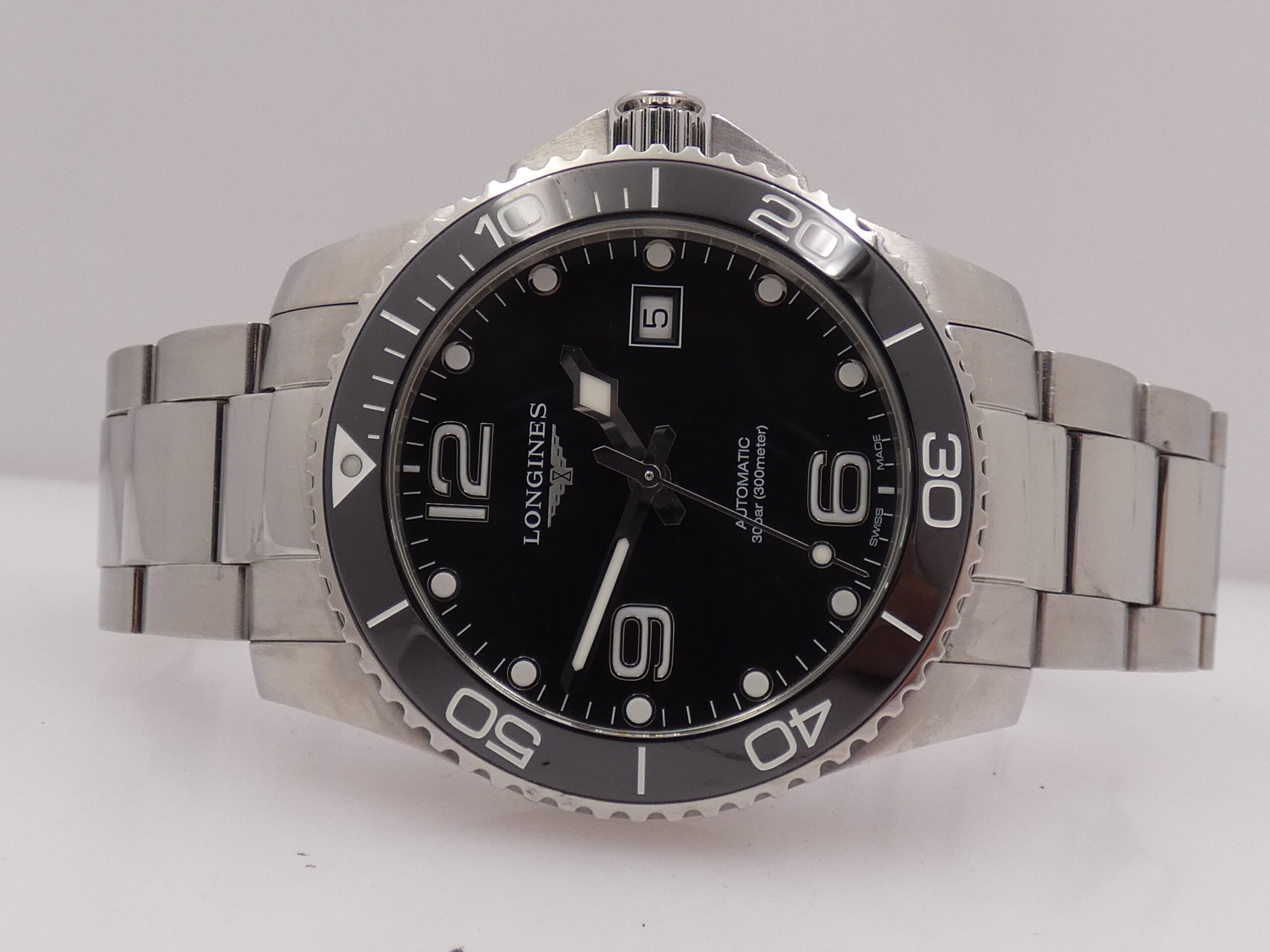 Longines HydroConquest 41mm Automatico With BOX Ghiera in Ceramica L3.781.4 Braccialato Acciaio - immagine 4