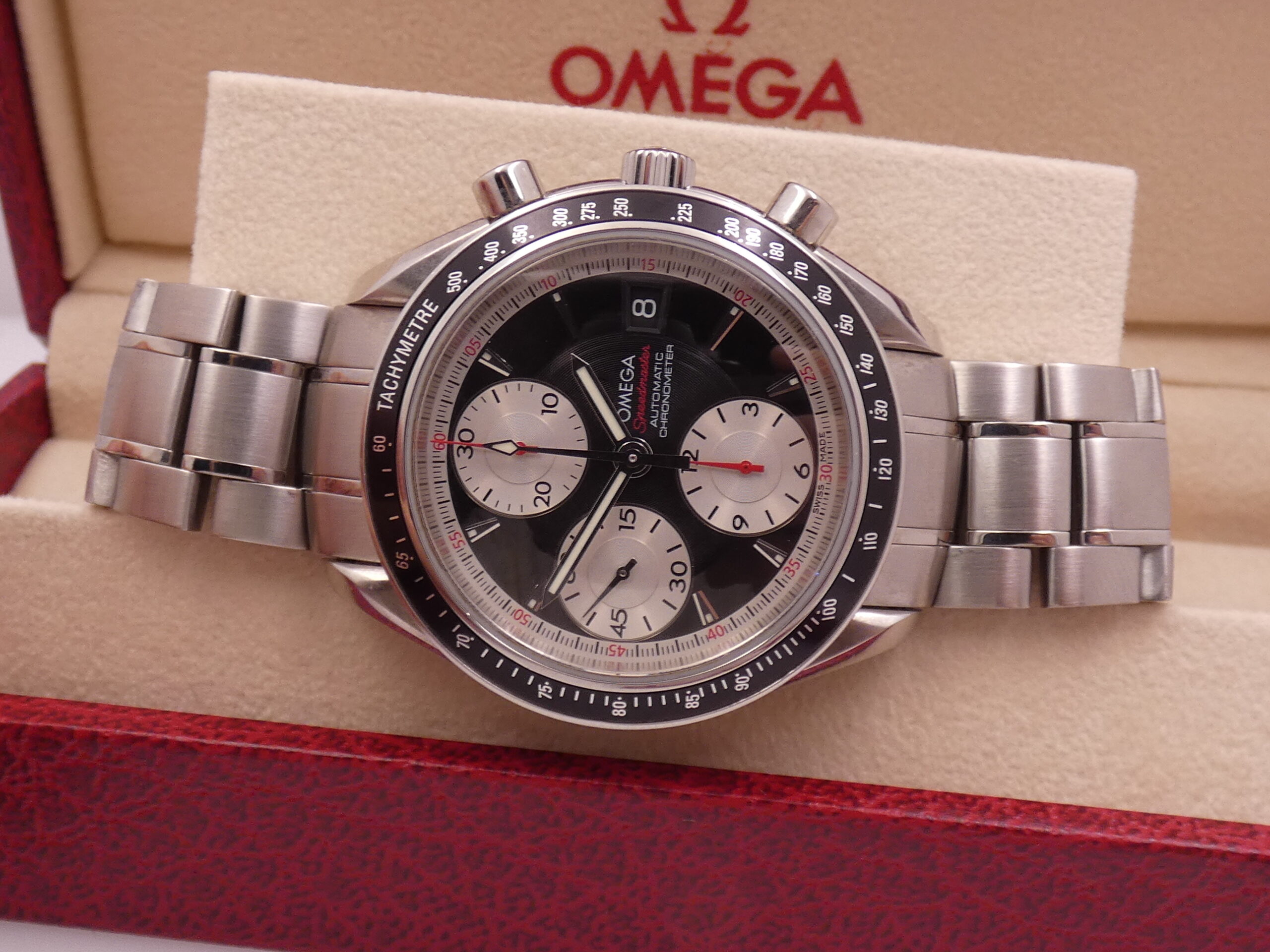 Cronografo Omega Speedmaster Date With PAPERS 178.0055 ANNO 2011 Automatic Chronometer 32105100 Acciaio Braccialato - immagine 4