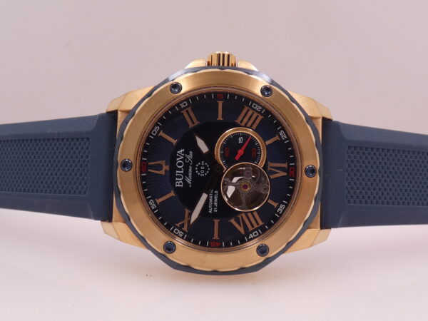 Bulova Marine Star 98A227 Rose G.F. Open Heart Automatico Acciaio