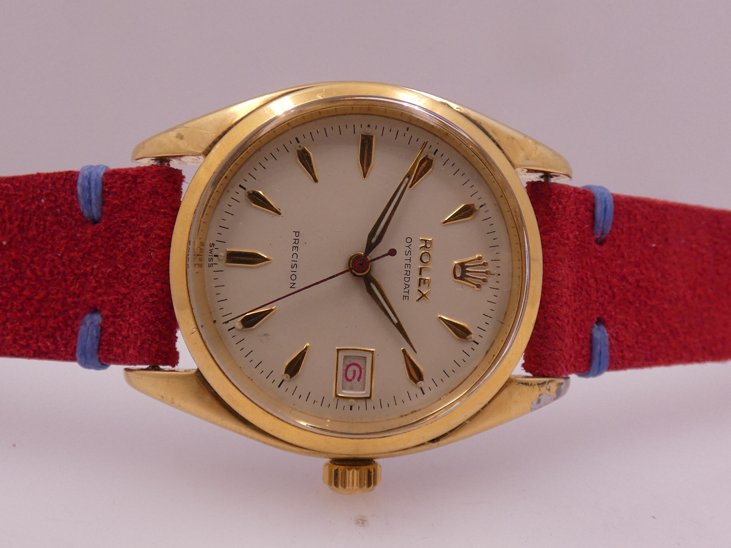 Rolex Oysterdate Precision Roulette 6494 18Kt G.F. FROM 1956 Carica Manuale Vintage - immagine 5