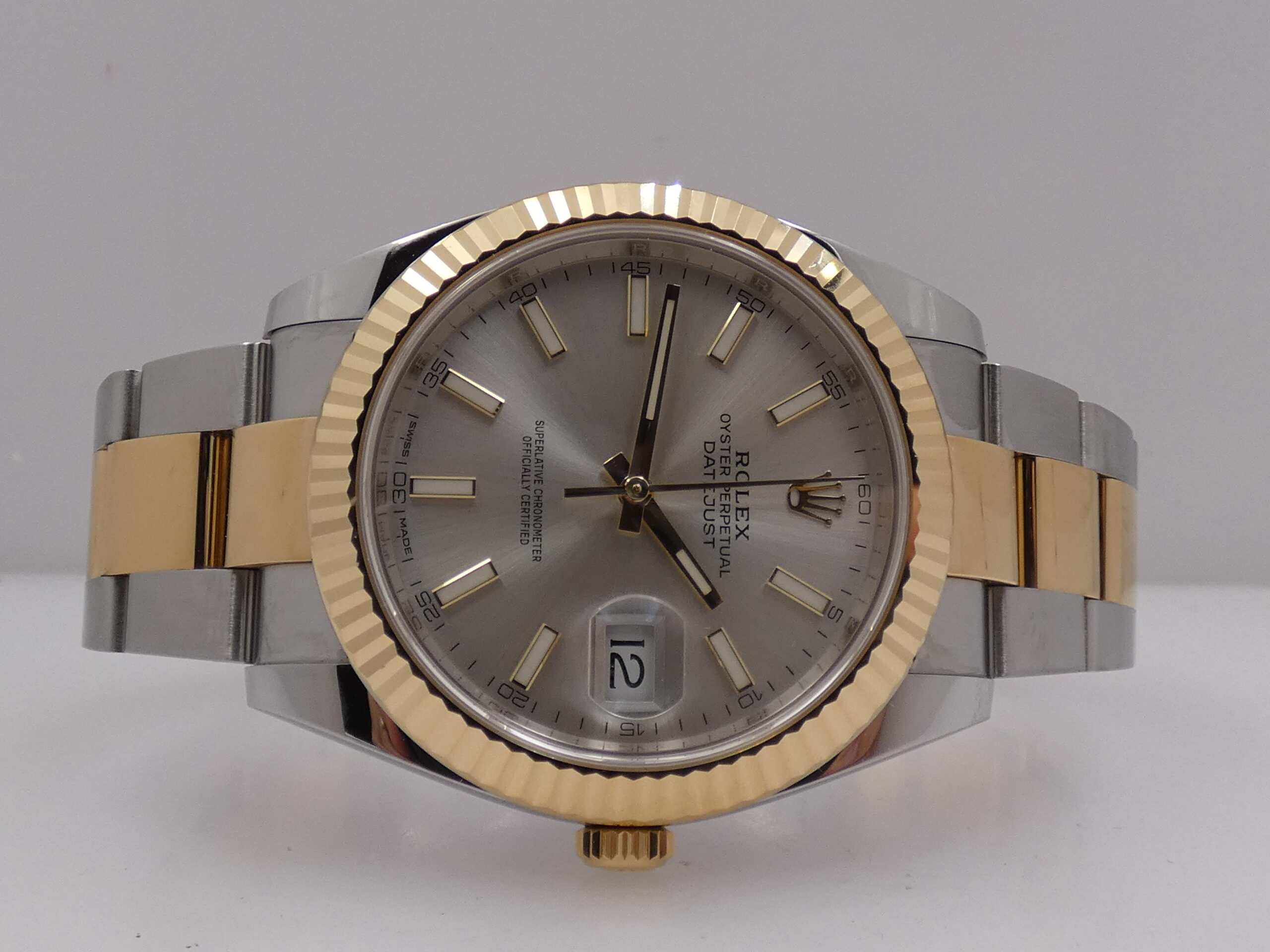 Rolex Datejust 41 126333 TOP CONDITION Oro 18Kt & Acciaio BOX&PAPERS ITALIA 2019 Unico Proprietario Automatico Bracciale Oyster - immagine 5