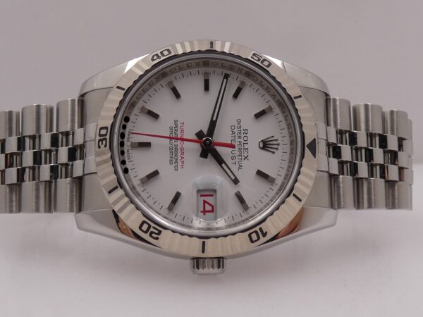Rolex Datejust Turn-O-Graph 116264 RRR TOP CONDITION Ghiera Oro Bianco 18Kt BOX&PAPERS ITALIA MAI LUCIDATO Automatico Anno 2008 Bracciale Jubilee