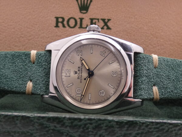 Rolex Oyster Perpetual Ovetto Bubbleback 2940 Automatico ANNO 1945 Acciaio Vintage