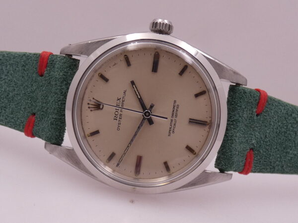 Rolex Oyster Perpetual 36 1018 FROM 1968 Automatico Argentè Tritium Dial Acciaio Vintage