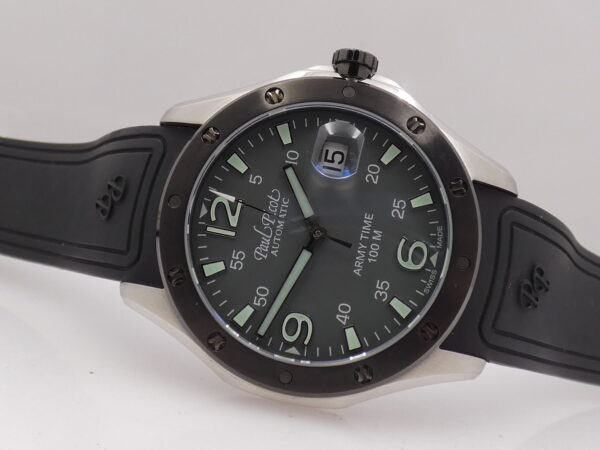 Paul Picot Army Time Flyingstar 9153 BOX PAPERS & TAG PRICE ANNO 2023 Automatico Acciaio