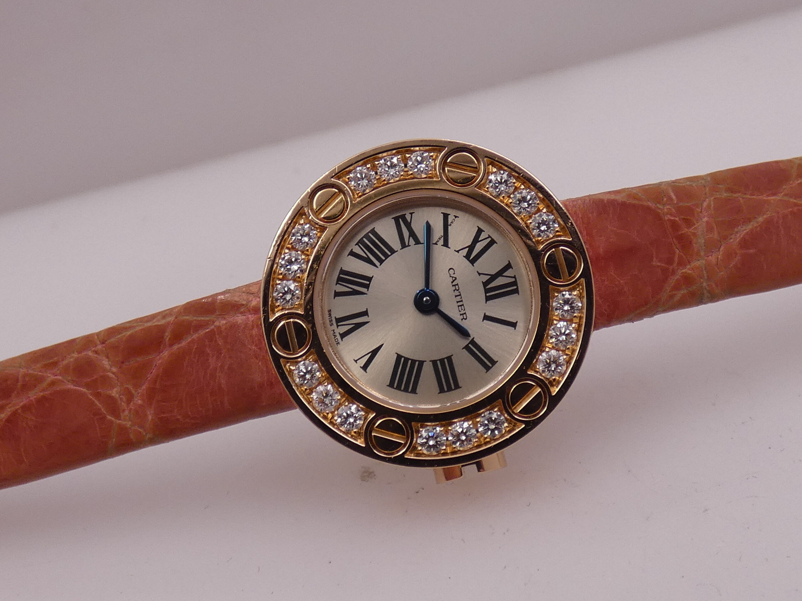Cartier Love Lady 2977 Factory Diamonds Bezel Oro Rosa 18Kt WITH PAPERS Anno 2008 WE800631 - immagine 5